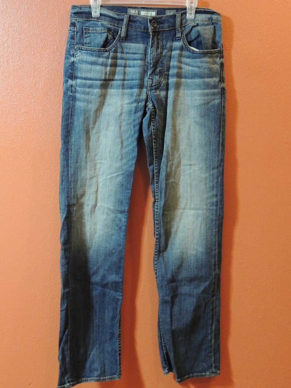 BKE Jeans Jake Bootleg Men 32 Blue Denim Travel Vacation Outdoor Work Jeans